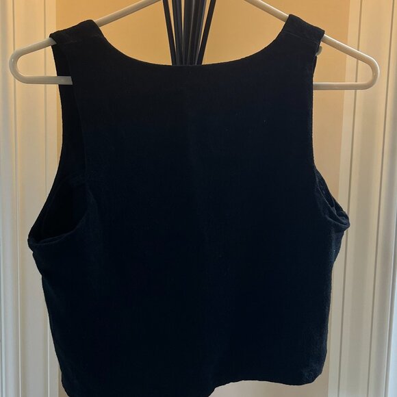 AUTOMET Womens 2 Piece Outfit Matching Set  Linen Shorts Crop  Top - size Small - Picture 5 of 6